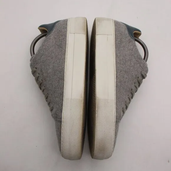 Axel Arigato Gray Fuzzy Low Top Platform Men's Size 9 Sneakers
