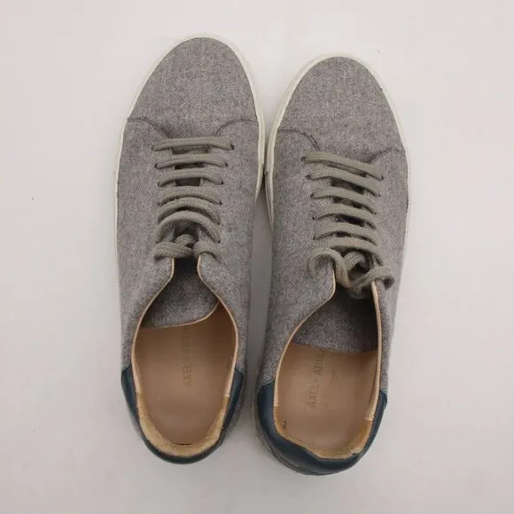 Axel Arigato Gray Fuzzy Low Top Platform Men's Size 9 Sneakers