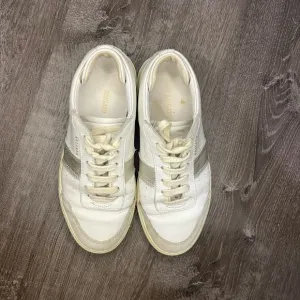 Axel Arigato White and Sliver Leather Platform Sneakers Size 37/6.5