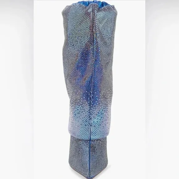 Azalea Wang  Blue Wishful Pointed Toe Bootie