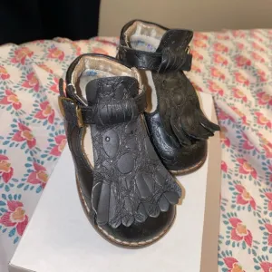 Baby girl hard bottom walking shoes