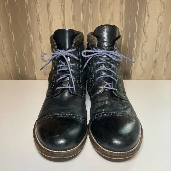 Bacco Bucci Vero Cuoio Men’s 11 Black Brown Italian Leather Ankle Chukka Boot