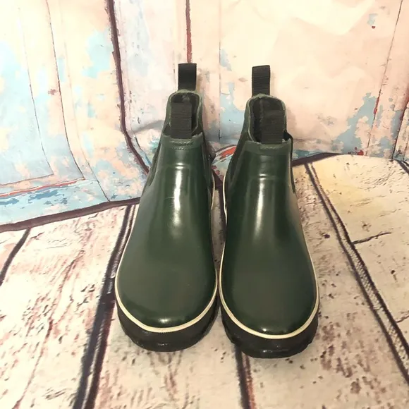 Baffin Womens Marsh Series Pond Mid Rain Boots Round Toe MRSHW004-BK1 Green