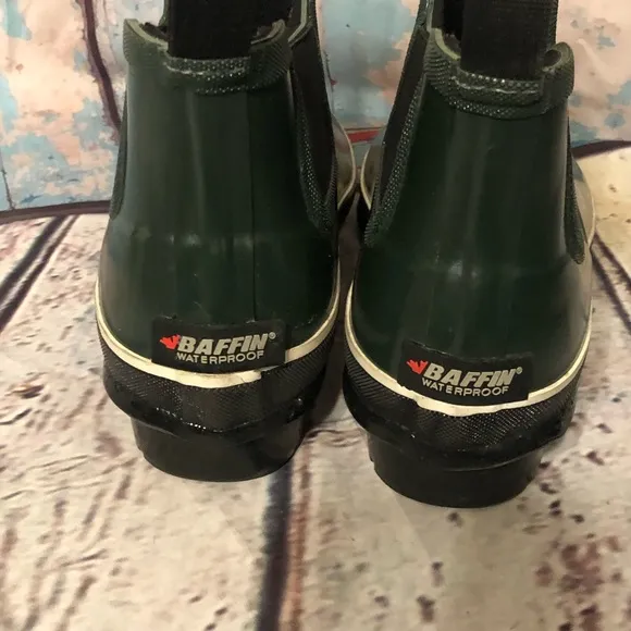 Baffin Womens Marsh Series Pond Mid Rain Boots Round Toe MRSHW004-BK1 Green