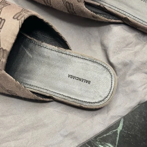 Balenciaga Brown Loafers Slip-On Shoes