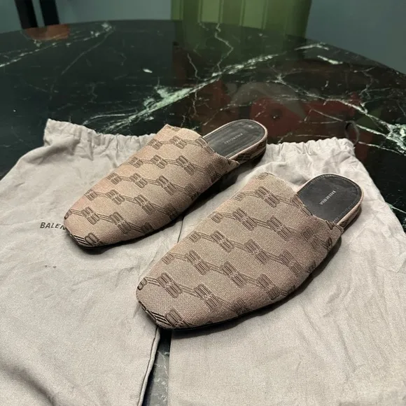 Balenciaga Brown Loafers Slip-On Shoes
