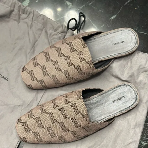 Balenciaga Brown Loafers Slip-On Shoes
