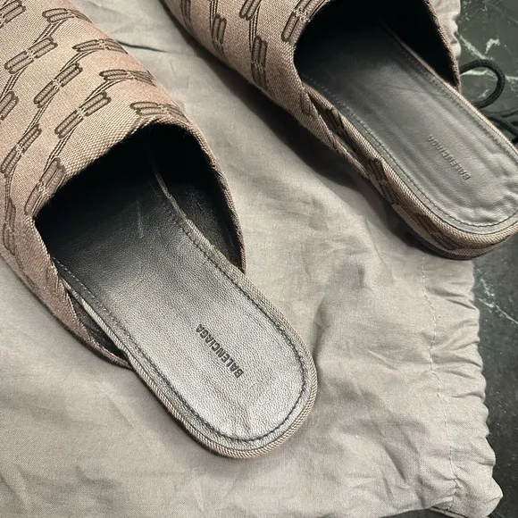 Balenciaga Brown Loafers Slip-On Shoes