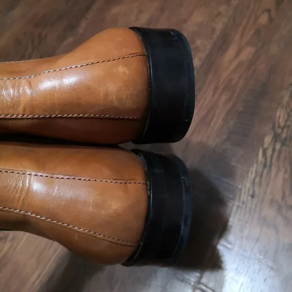 Banana Republic Men’s Tan Chelsea Leather Ankle Boots  Size 9