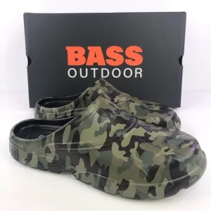 BASS Outdoor Camo Field Slides Clogs Shoes size 12