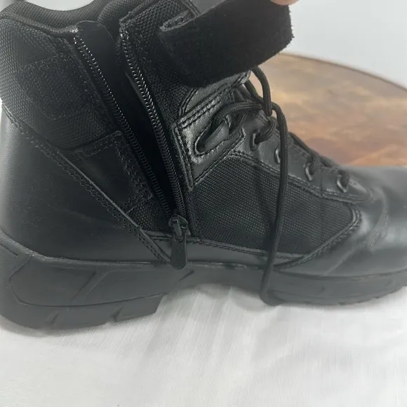 Bates Boots Mens 11 M Tactical Sport 2 Black Comp Safety Toe Mid Zip Lace Up