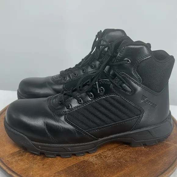Bates Boots Mens 11 M Tactical Sport 2 Black Comp Safety Toe Mid Zip Lace Up