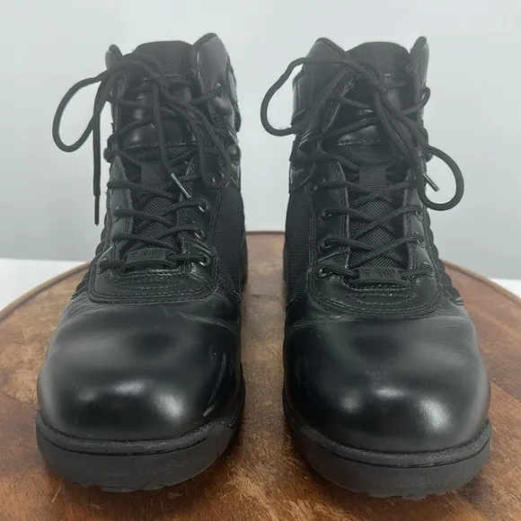 Bates Boots Mens 11 M Tactical Sport 2 Black Comp Safety Toe Mid Zip Lace Up