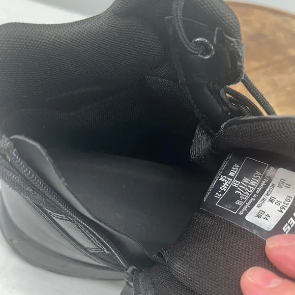 Bates Boots Mens 11 M Tactical Sport 2 Black Comp Safety Toe Mid Zip Lace Up