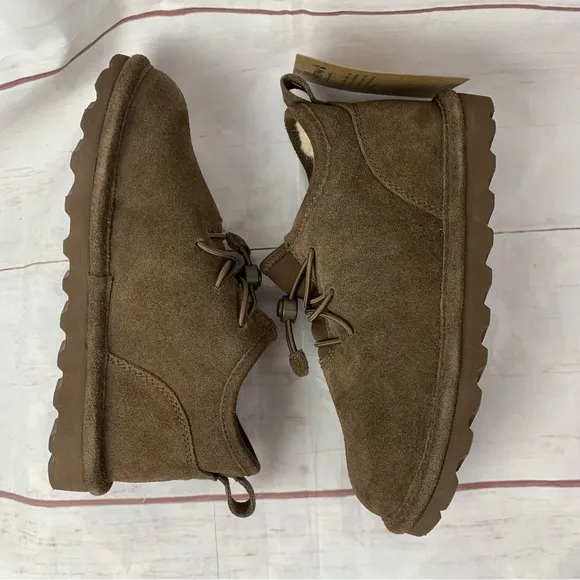 BEARPAW Phoenix Youth US1 UK13 Winter Boot wool kids boys shoes brown suede Snow