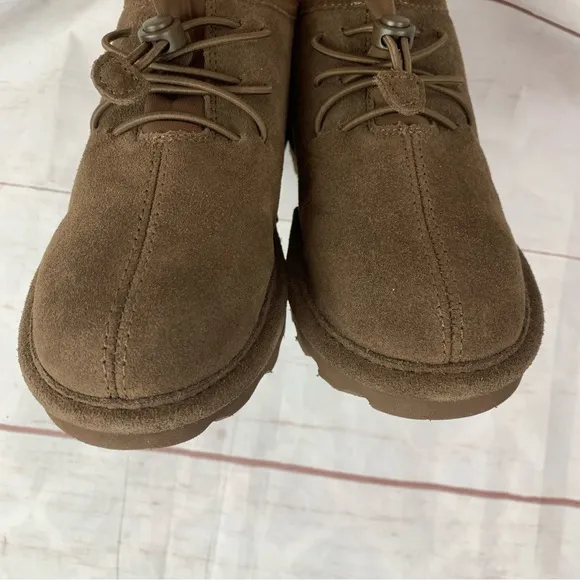 BEARPAW Phoenix Youth US1 UK13 Winter Boot wool kids boys shoes brown suede Snow