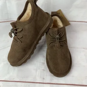 BEARPAW Phoenix Youth US1 UK13 Winter Boot wool kids boys shoes brown suede Snow