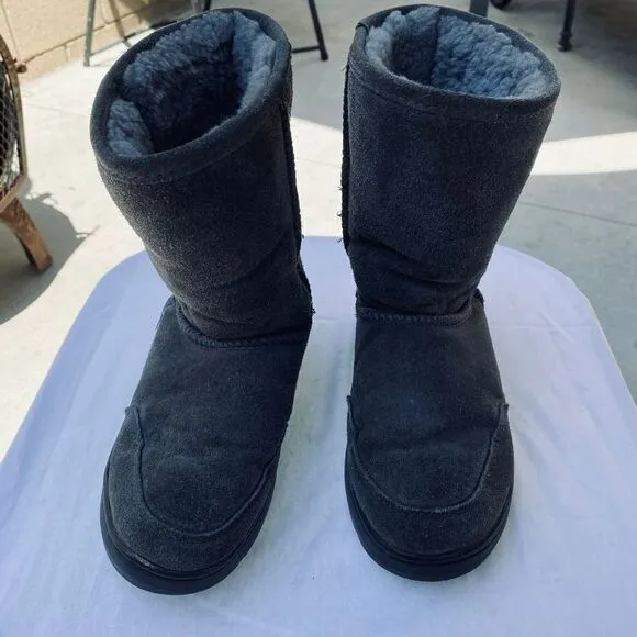 Bearpaw Meadow Women’s 8” Suede Sheepskin Wool Shearling Lining Boots Size 5/6