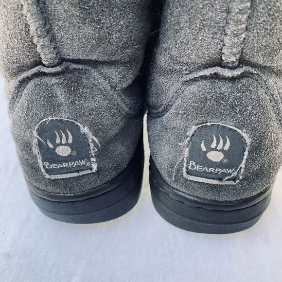 Bearpaw Meadow Women’s 8” Suede Sheepskin Wool Shearling Lining Boots Size 5/6