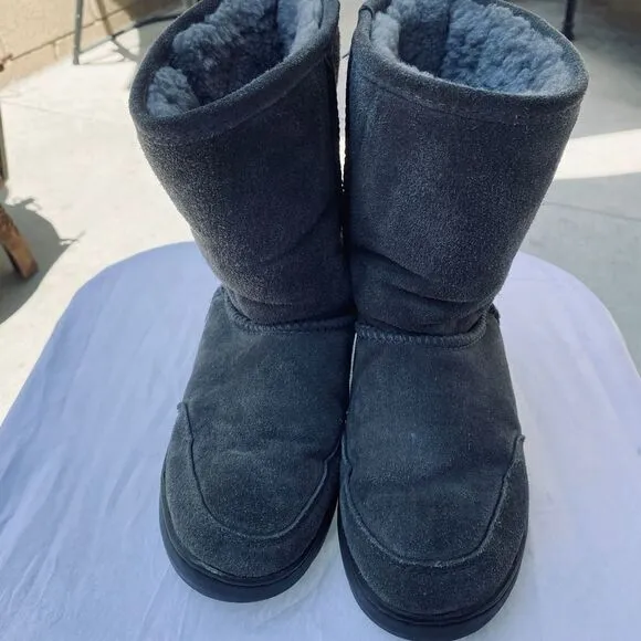 Bearpaw Meadow Women’s 8” Suede Sheepskin Wool Shearling Lining Boots Size 5/6