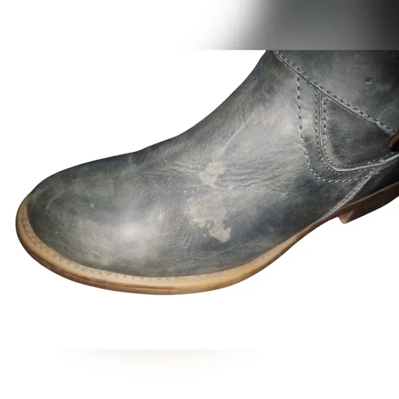 Bed Stu Foldover Distressed Leather Boots, Women's 9