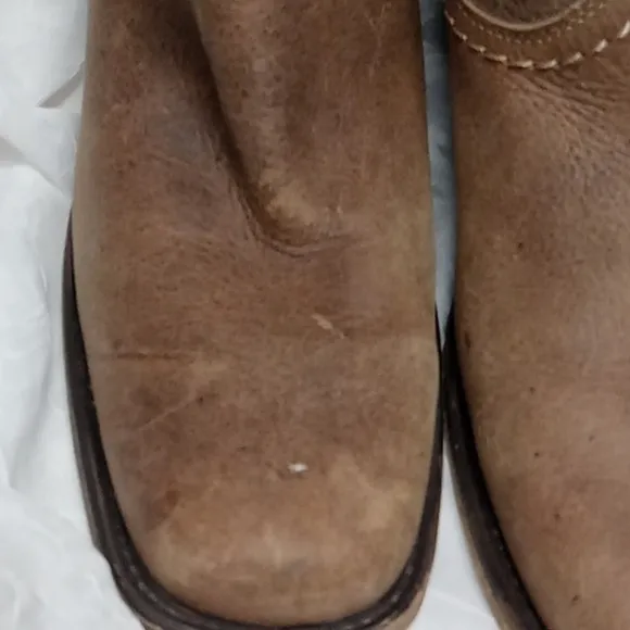 Bed stu light brown women's leather boots size 6