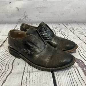 Bed Stu Oxford Shoe Womens 7 Rose Cap Toe Hand Distressed Slip On