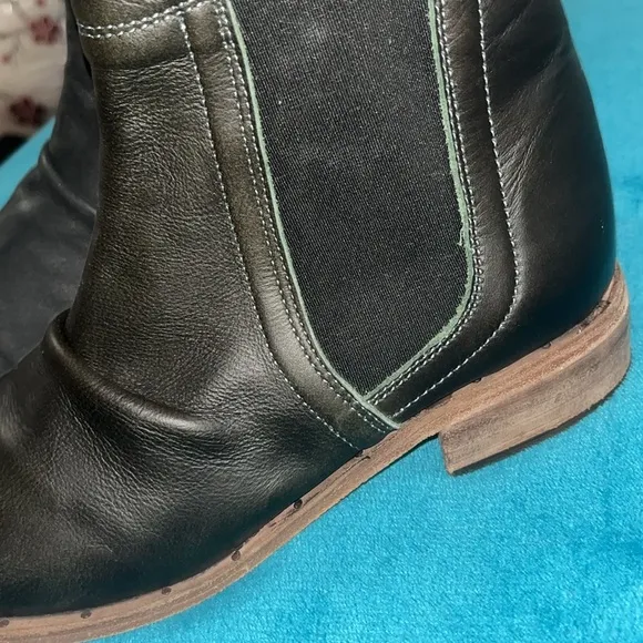 Beek by two birds Boots Black Leather Size 7
