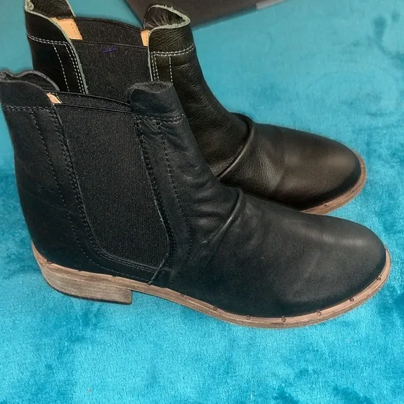Beek by two birds Boots Black Leather Size 7