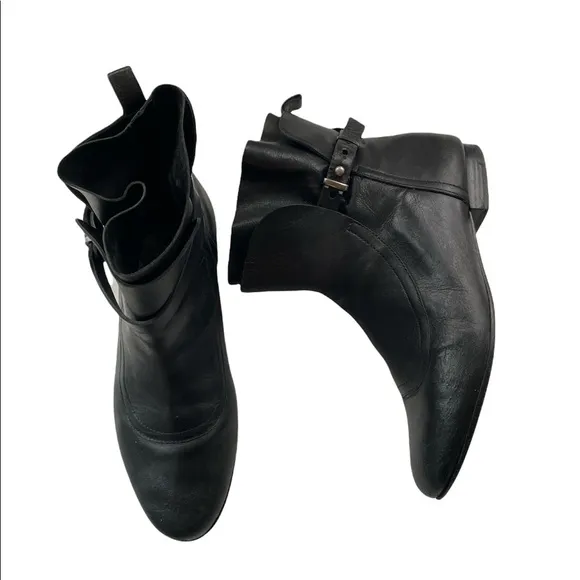 Belle by Sigerson Morrison Miracle Black leather ankle boots sz: 8