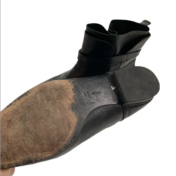 Belle by Sigerson Morrison Miracle Black leather ankle boots sz: 8