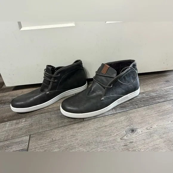 BEN SHERMAN men’s chuka shoes boots charcoal grey