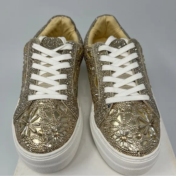 Betsey Johnson Rhinestone Sneakers