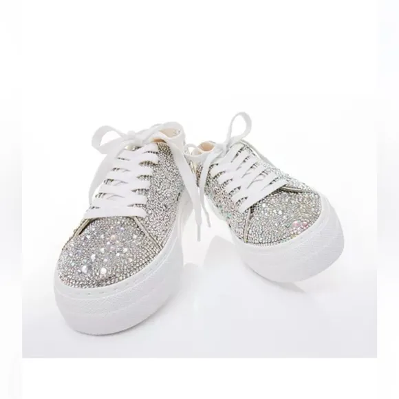 Betsey Johnson Women's Sidny Platform Lace-Up Sneakers
