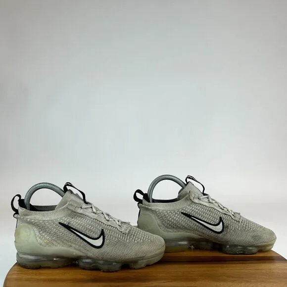 Big‎ Kids Nike Air Vapormax Flyknit 2021 White Athletic Shoes Sneakers Size 4 Y