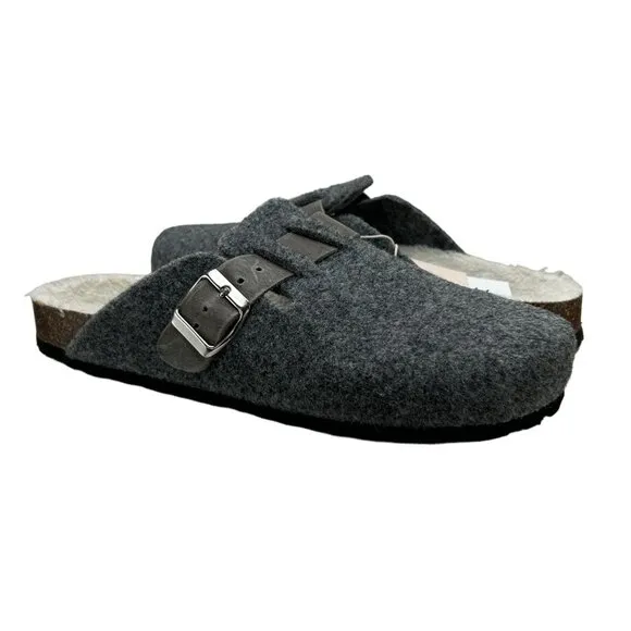 Bio-Gold Felt Slip-On Mules Clogs NWT (11)