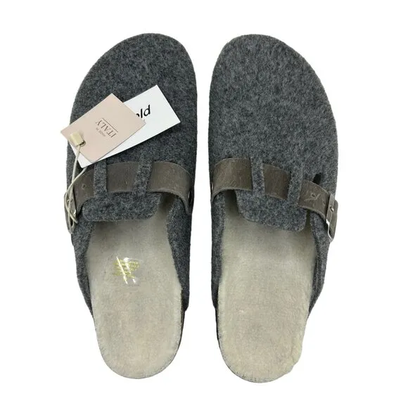 Bio-Gold Felt Slip-On Mules Clogs NWT (11)