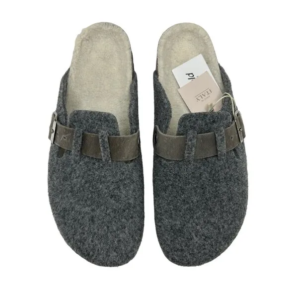 Bio-Gold Felt Slip-On Mules Clogs NWT (11)