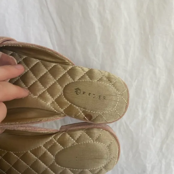 BIRDIES Velvet Triple Tassel Robin Slides Slippers Flats Shoes Size 7