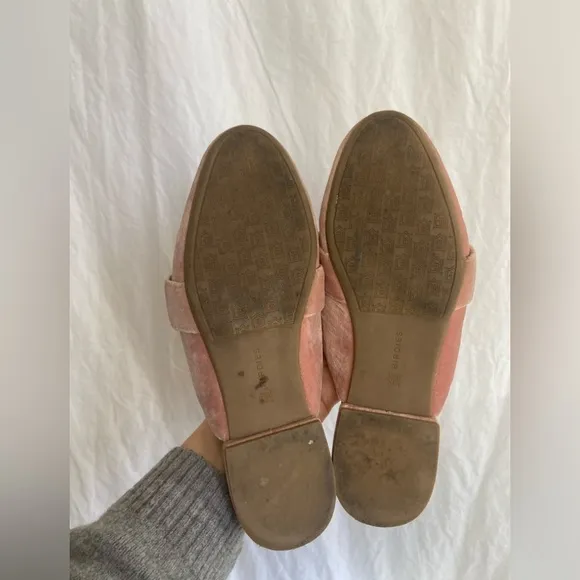 BIRDIES Velvet Triple Tassel Robin Slides Slippers Flats Shoes Size 7