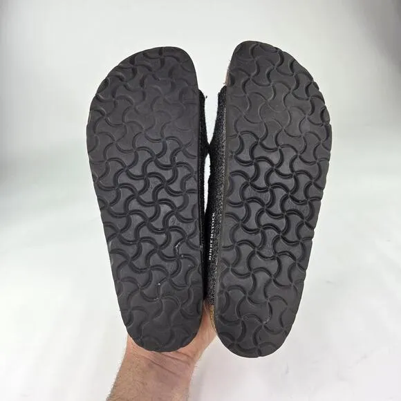 Birkenstock Arizona Rivet Wool Felt Sandals US 8 Doubleface Gray Slide Shoes