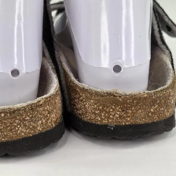 Birkenstock Arizona Rivet Wool Felt Sandals US 8 Doubleface Gray Slide Shoes