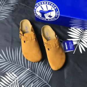 Birkenstock Boston 🌟Mink 🌟Mules with Suede Finish Narrow