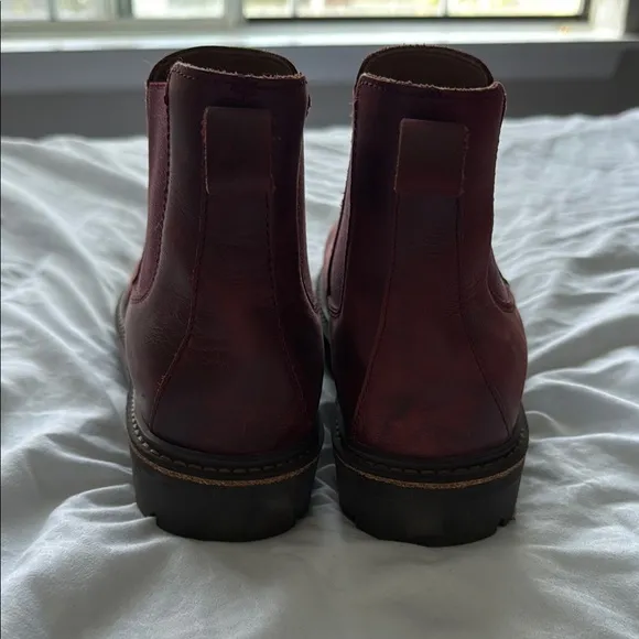 Birkenstock Burgundy Leather Boots
