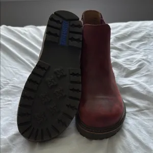 Birkenstock Burgundy Leather Boots