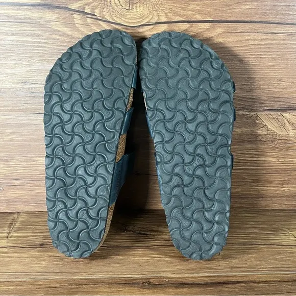 BIRKENSTOCK Franca Blue Leather Slides Sandals Women’s Size 10 (41) Shoes