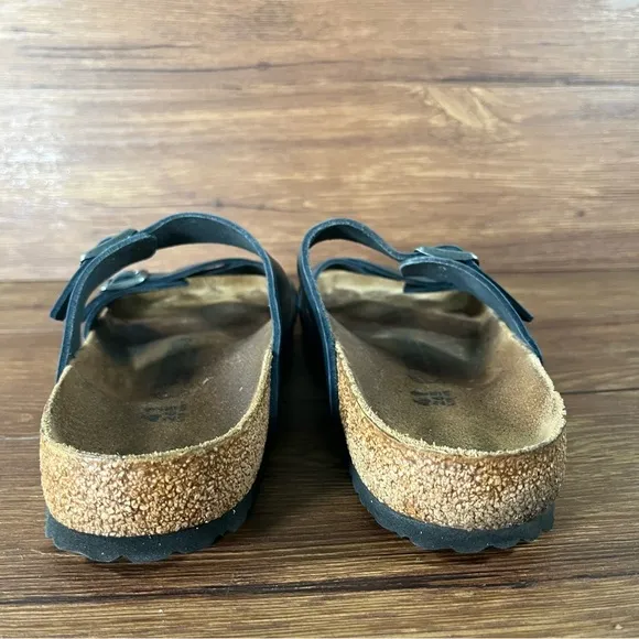BIRKENSTOCK Franca Blue Leather Slides Sandals Women’s Size 10 (41) Shoes