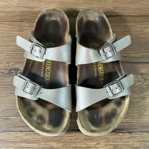 BIRKENSTOCK SYDNEY Bronze Leather Slides Sandals Women’s Size 5 (36) Shoes