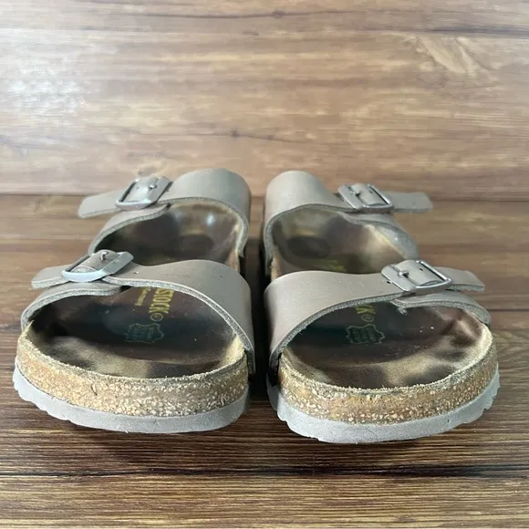 BIRKENSTOCK SYDNEY Bronze Leather Slides Sandals Women’s Size 5 (36) Shoes