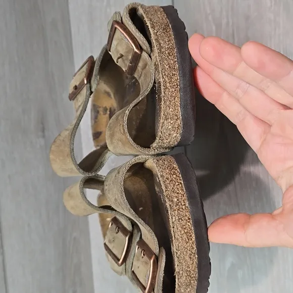 Birkenstock Womens Arizona Taupe Sandals Shoes Sz 42/11